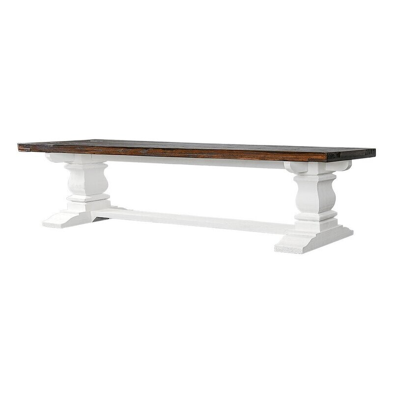 CAMERON DINING BENCH  - WHITE