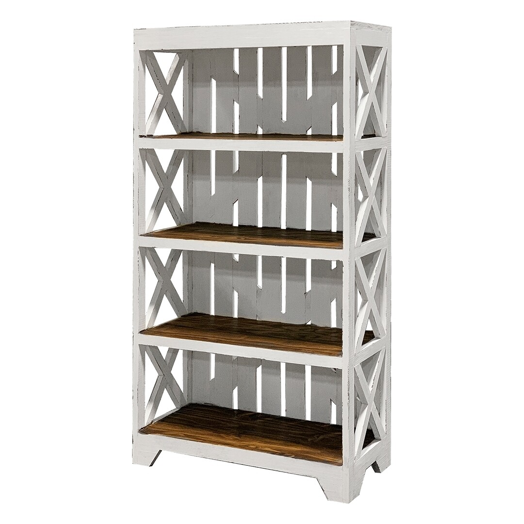 PROMO CRATE BOOKCASE W/ OUT WHEELS NO BOXES - ANTIQUE WHITE