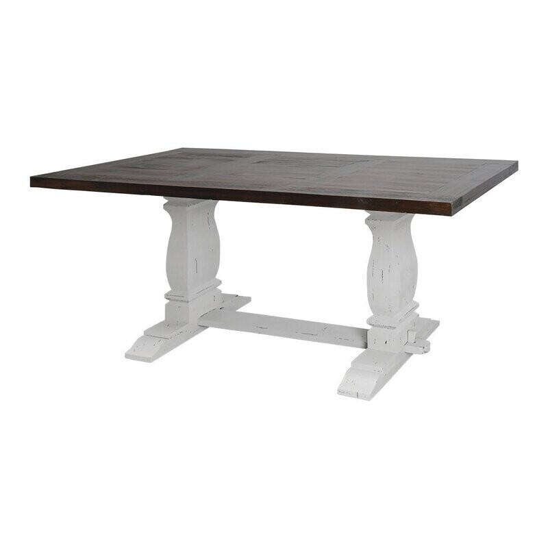 CAMERON TRESTLE TABLE  - WHITE
