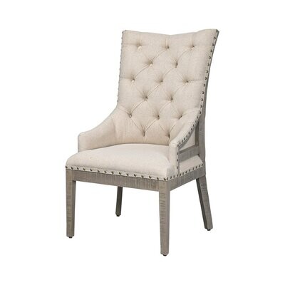 CUSHION CHAIR - OLD GRAY WITH TOBACCO