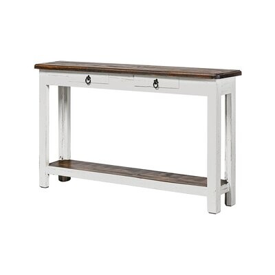 TRADITIONAL 52” CONSOLE TABLE- ANTIQUE WHITE