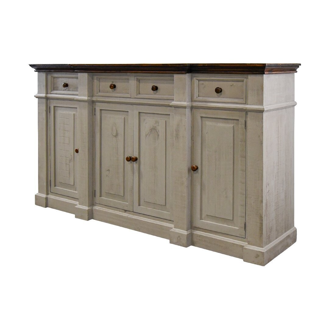 SAVANNAH 4 DRW 4 DOOR BUFFET - AGED GRAY TOBACCO TOP