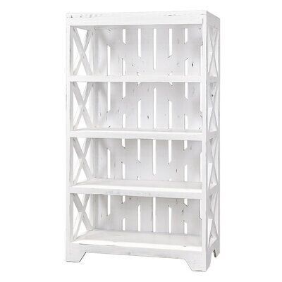 PROMO CRATE BOOKCASE W/ OUT WHEELS NO BOXES - RUBBED AGED WHITE (DISC)