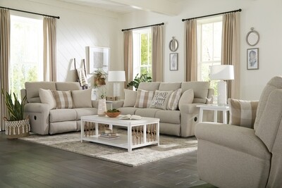 WESTPORT LAY-FLAT POWER RECLINING SOFA - CEMENT