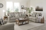 WESTPORT POWER LAY FLAT RECLINING SOFA - METAL