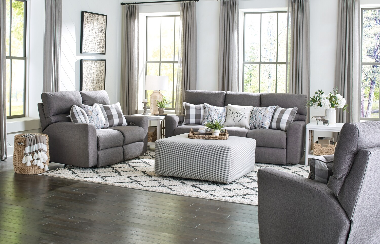 SEARSPORT RECLINING LOVESEAT - METAL