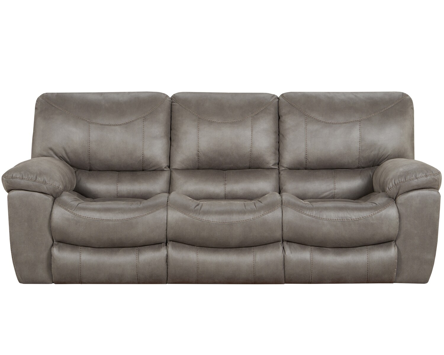 TRENT MANUAL RECLINING SOFA - CHARCOAL (DISC)