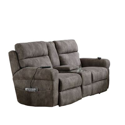 TRANQUILITY POWER RECLINING LOVESEAT - PEWTER