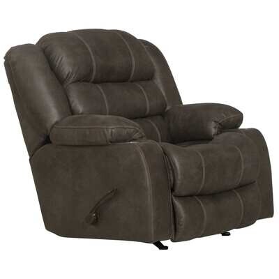 BECKLEY ROCKER RECLINER W/ DUAL CUPHOLDERS - STEEL