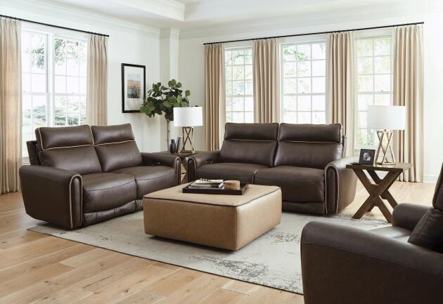 NICO POWER RECLINING LOVESEAT - WALNUT