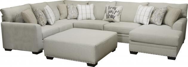 MIDDLETON OTTOMAN - CEMENT