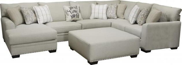 MIDDLETON 3PC MODULAR SECTIONAL (L-HAND CHAISE) - CEMENT