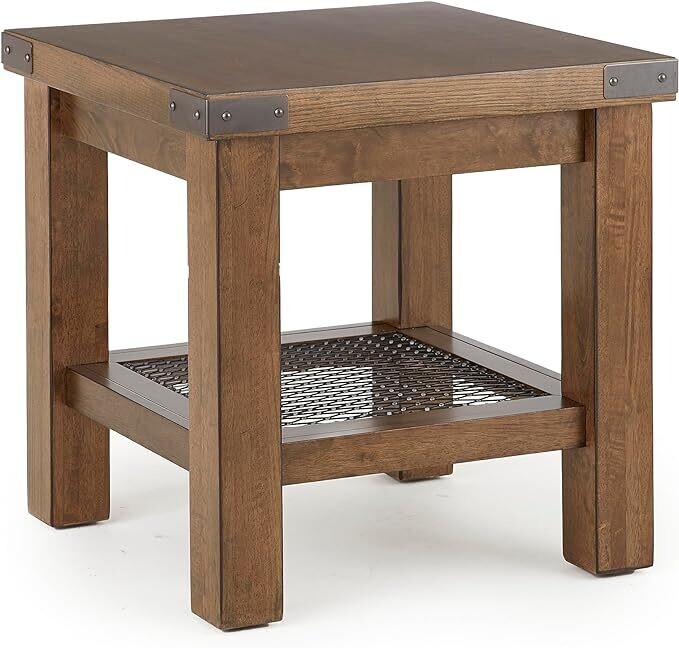 HAILEE END TABLE - ANTIQUE OAK