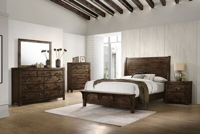 BLUE RIDGE KING 5PC SET - RUSTIC GRAY