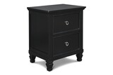 TAMARACK NIGHTSTAND BLACK 41 X 19 X 40