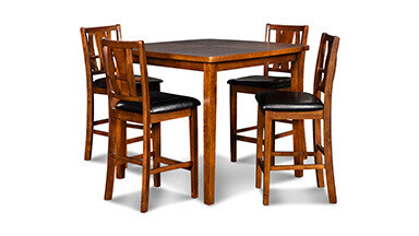 DIXON COUNTER DINING 5 PC SET - ESPRESSO
