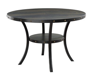 CRISPIN 48” ROUND DINING TABLE- SMOKE