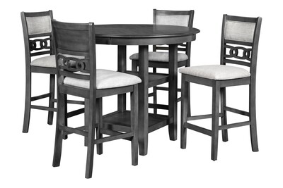 GIA COUNTER DINING 5 PC SET - GRAY
