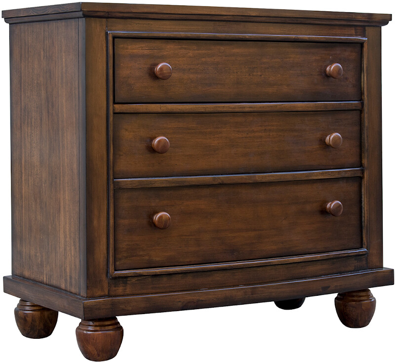 NANTUCKET NIGHTSTAND (3 DRAWER) - ALL SPICE