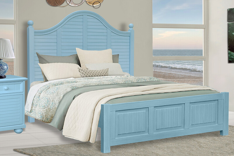 BEACHFRONT QUEEN BED (PLANTATION)- OCEAN BLUE