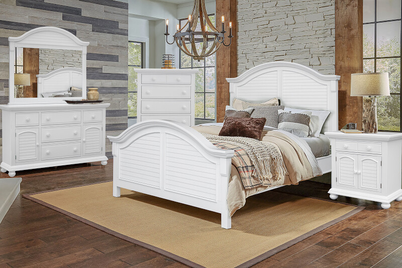 CAPE COD - QUEEN 5PC SET - WHITE