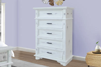 CHARLESTON CHEST - COTTAGE WHITE