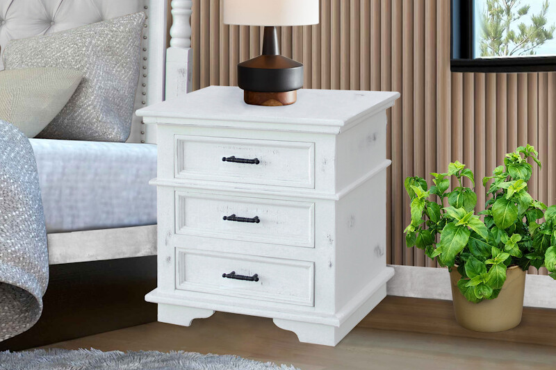 CHARLESTON NIGHTSTAND - COTTAGE WHITE (DISC)