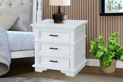 CHARLESTON NIGHTSTAND - COTTAGE WHITE