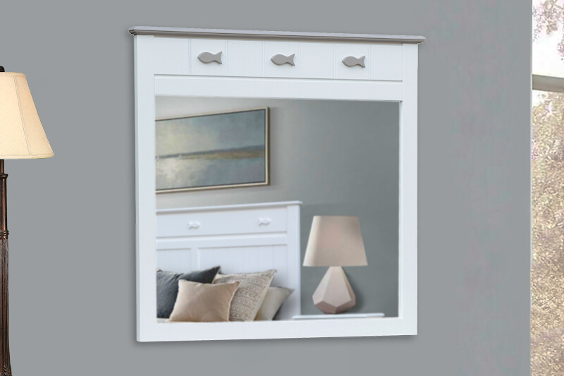 FISHTAILS MIRROR - WHITE/GREY