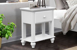 ABACOA NIGHTSTAND - WHITE