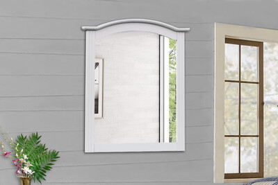 ABACOA MIRROR - WHITE