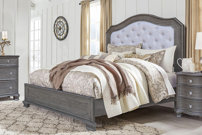DOVER LAKE KING BED - GRAY