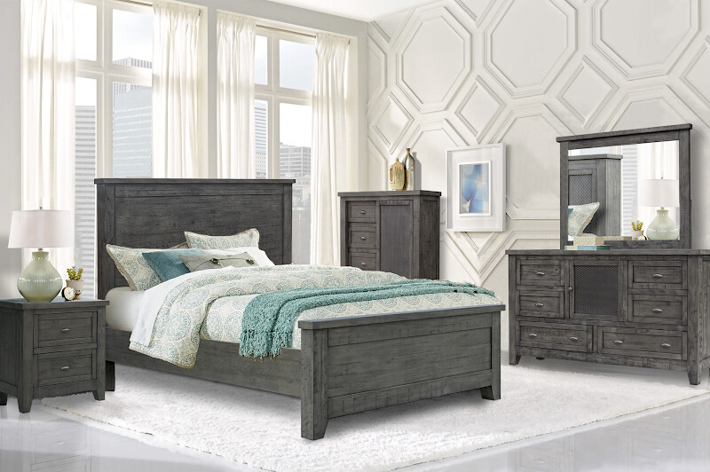 BROOKFIELD QUEEN 5PC SET - FOSSIL GREY