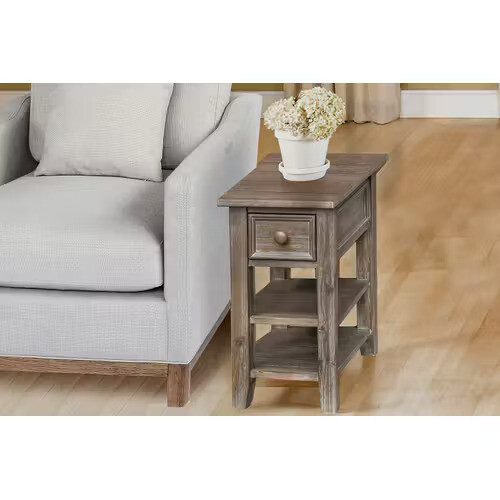 NEW HAVEN CHAIRSIDE TABLE- BURNT ASH