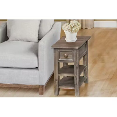 NEW HAVEN CHAIRSIDE TABLE- BURNT ASH