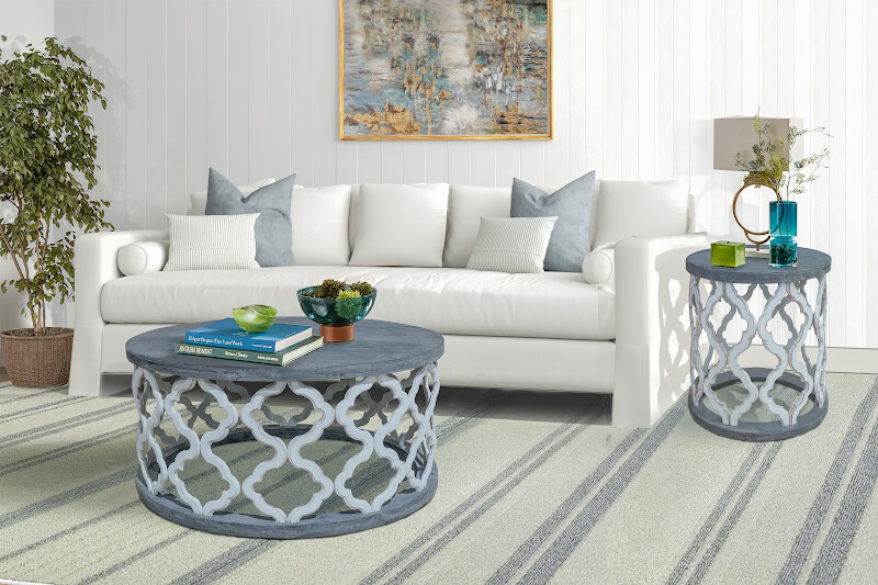 SANTA CRUZ COCKTAIL TABLE - DISTRESSED GREY