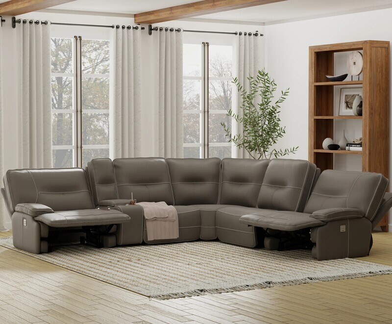 SPARTACUS 6PC MODULAR SECTIONAL- HAZE