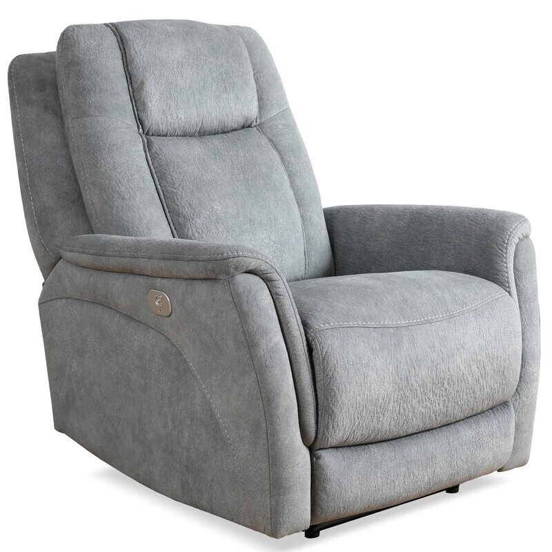 LINUS RECLINER - HUDSON GREY
