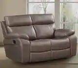 THEON RECLINING LOVESEAT - STOKES TOFFEE