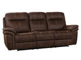 MASON DARK KAHLUA SOFA- DUAL POWER RECLINING W/ USB &amp; POWER HEADREST