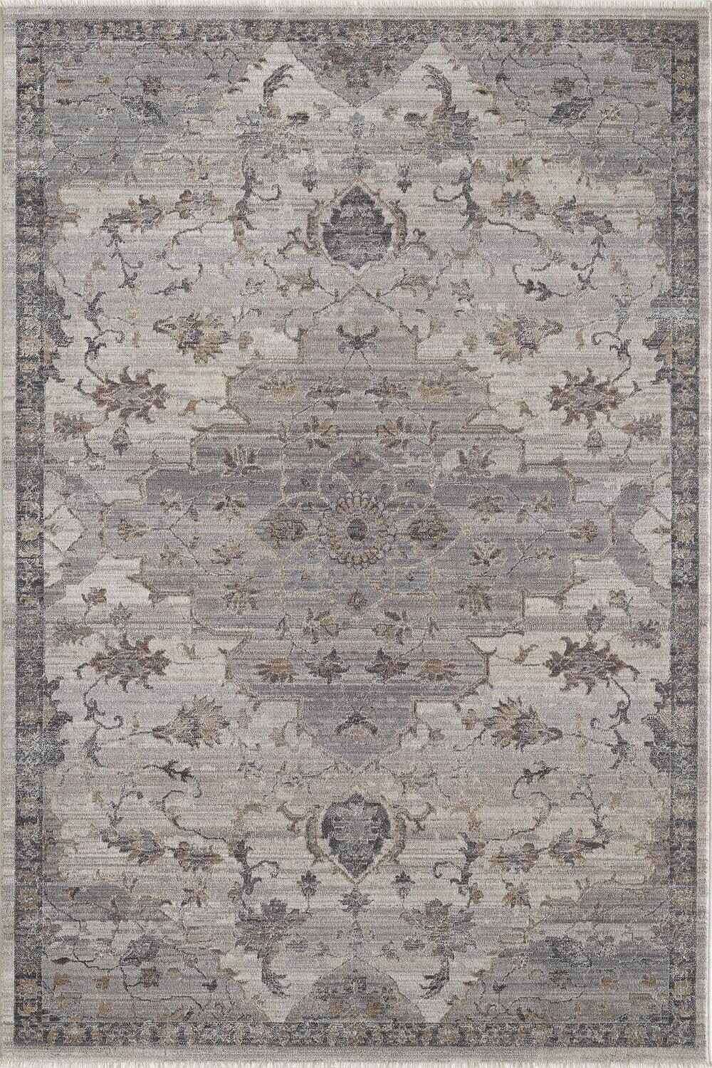 ADELE 8804 IVORY/GREY COURTNEY 7X10