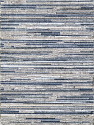 CALLA 6920 BLUE DENNI 5X7  Indoor/Outdoor Rug