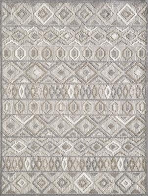 CALLA 6925 GREY AZTEC 5X7 Indoor/Outdoor Rug