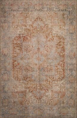 LONDON 4801 RUST BLUE SERENA 5X7