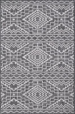 PROVO 5780 BLACK QUINN 5X7 Indoor/Outdoor Rug