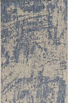 PROVO 5760 GREY/DENIM STROKES 5X7 Indoor/Outdoor Rug