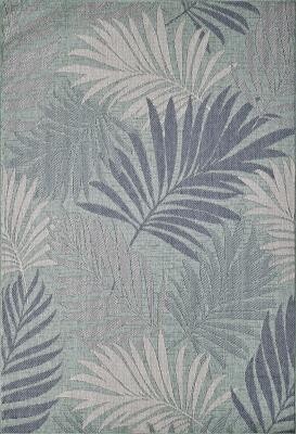 PROVO 5788 AQUA PALMS 5X7 Indoor/Outdoor Rug
