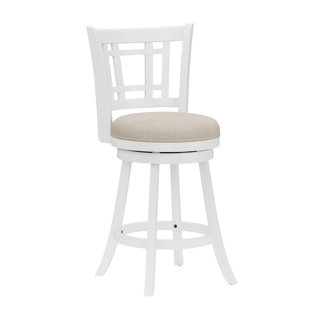 FAIRFOX SWIVEL COUNTER STOOL - WHITE