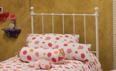 MOLLY HEADBOARD -WHITE- TWIN- RAILS NOT INCLUDED