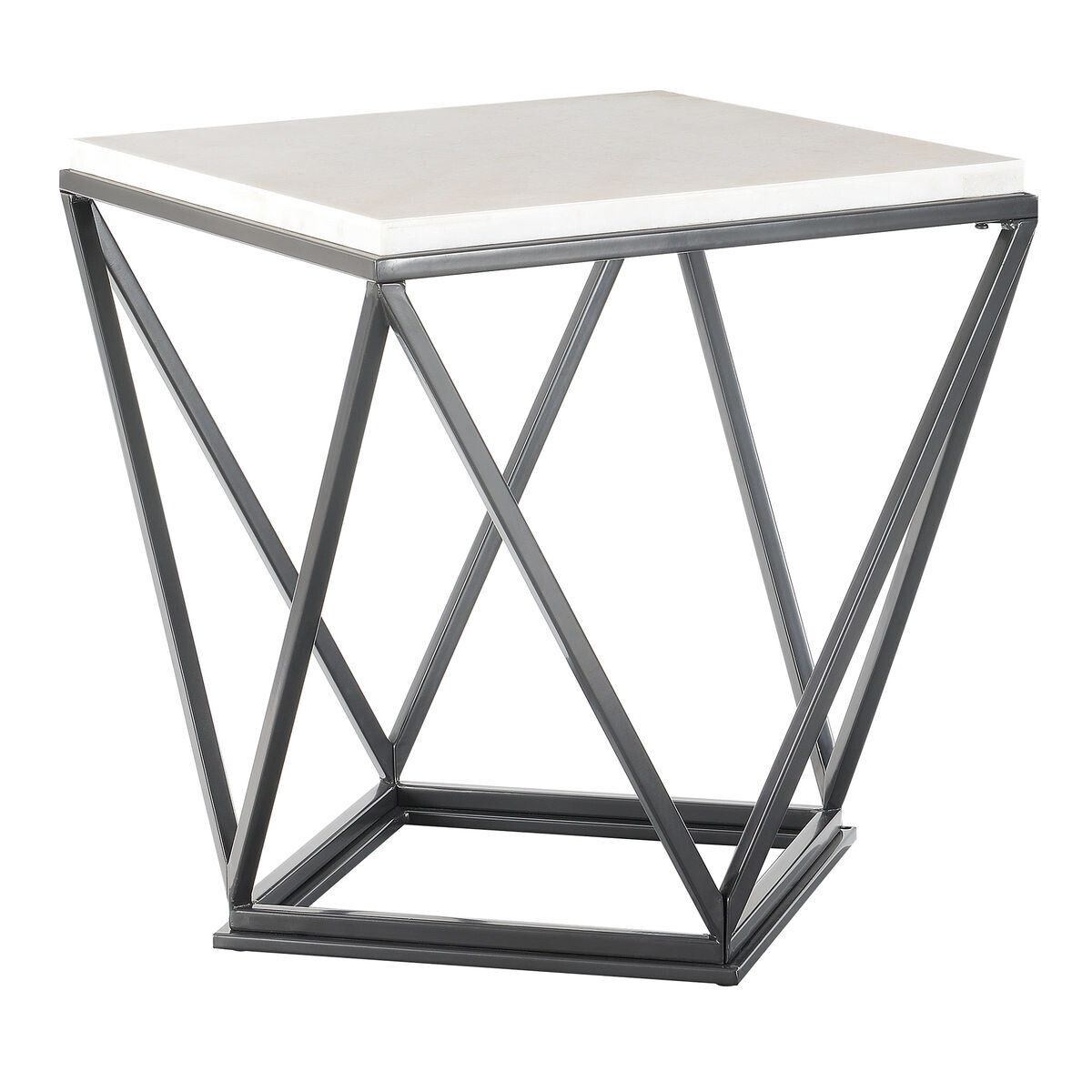 RIKO END TABLE W/ METAL LEG